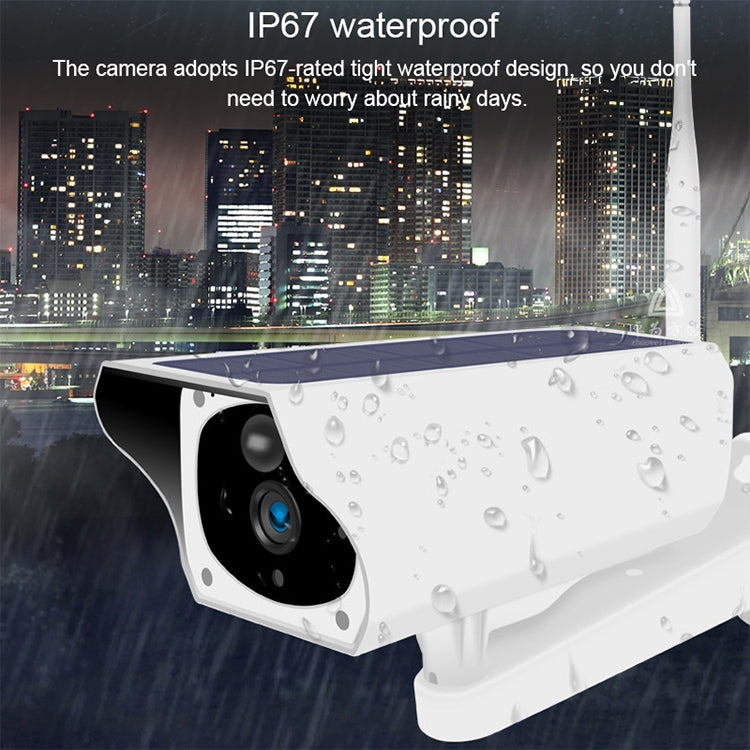 T1-2 2 Megapixel WiFi Version IP67 Waterproof Solar HD Monitor Camera without Battery & Memory, Support Infrared Night Vision & Motion Detection / Alarm & Voice Intercom & Mobile Surveillance, WiFi Version T1-2 2 Megapixel WiFi Version IP67 Waterproof Solar HD Monitor Camera without Battery & Memory, Support Infrared Night Vision & Motion Detection / Alarm & Voice Intercom & Mobile Surveillance, WiFi Version